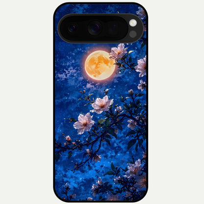  Moonlit Blossoms Night Glass Case For Google Pixel 10 Pro XL back cover – full design glossy printed glass finish