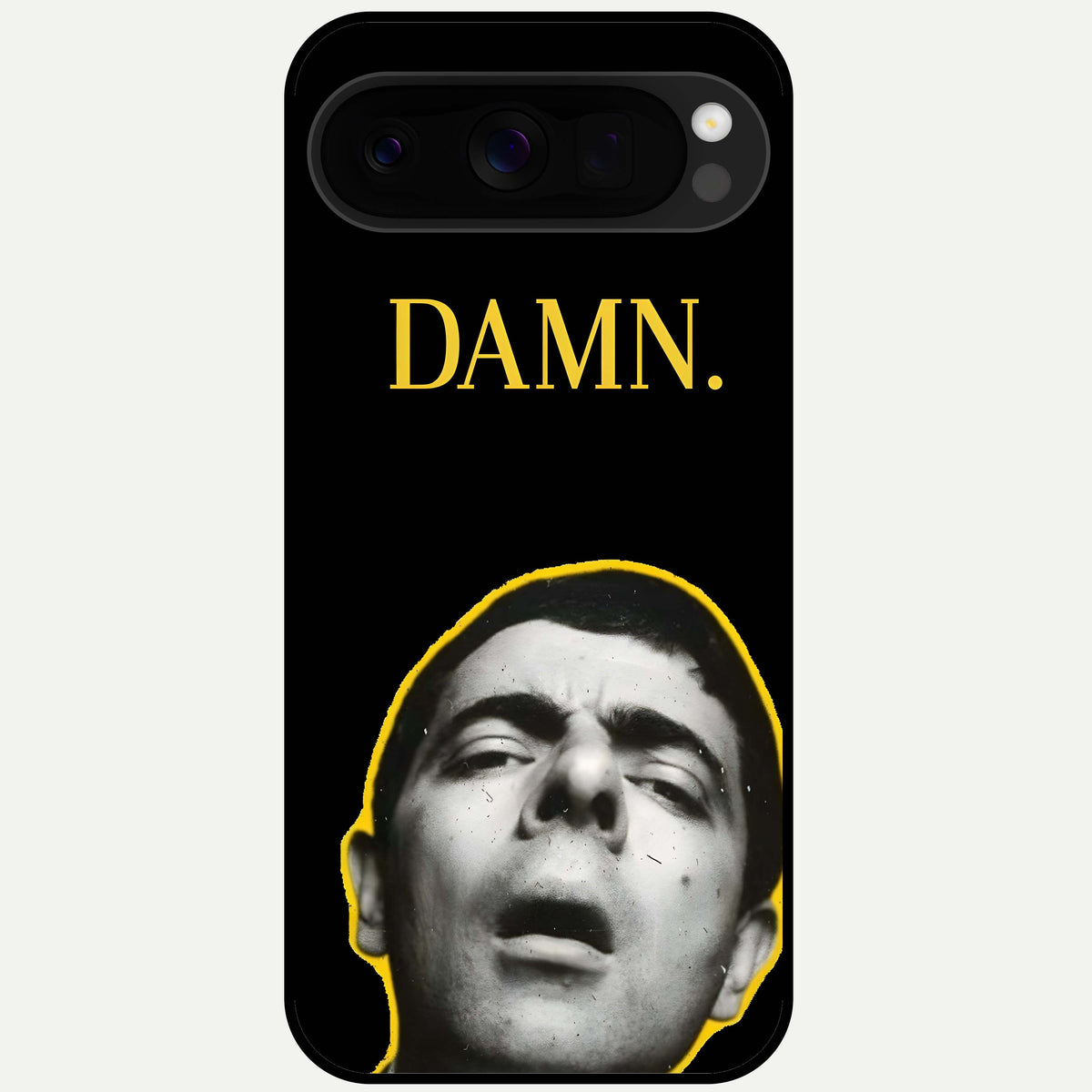  Mr Bean Damn Glass Case For Google Pixel 10 Pro XL back cover – full design glossy printed glass finish