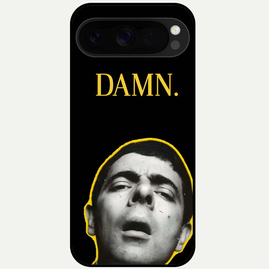  Mr Bean Damn Glass Case For Google Pixel 10 Pro XL back cover – full design glossy printed glass finish