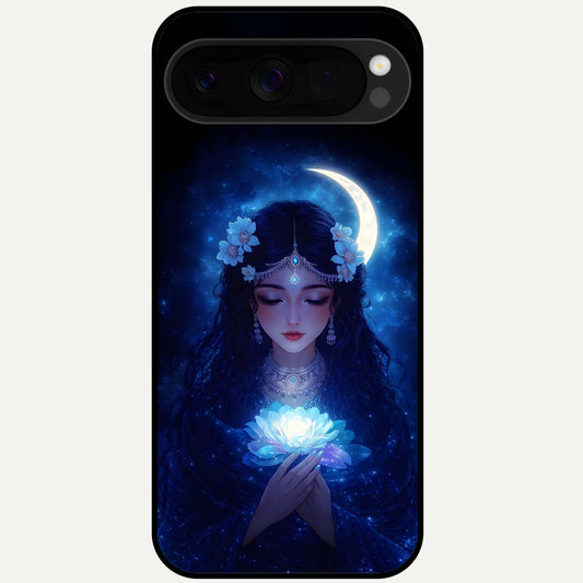  Mystic Moon Queen Glass Case For Google Pixel 10 Pro XL back cover – full design glossy printed glass finish
