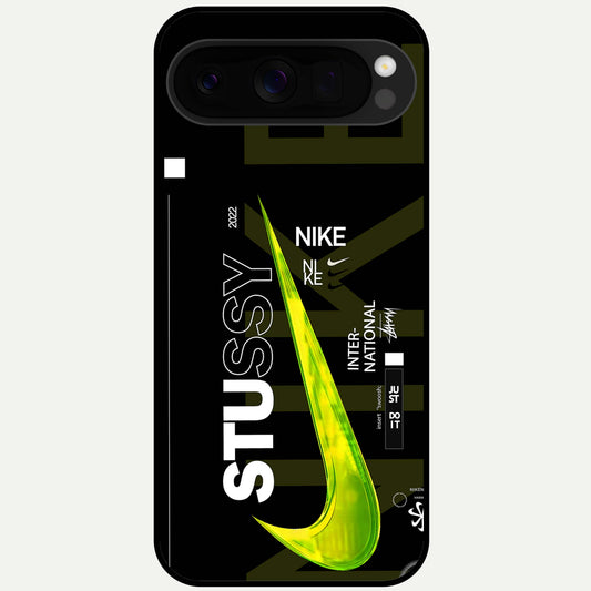  Neon Street Edition Glass Case For Google Pixel 10 Pro XL back cover – full design glossy printed glass finish