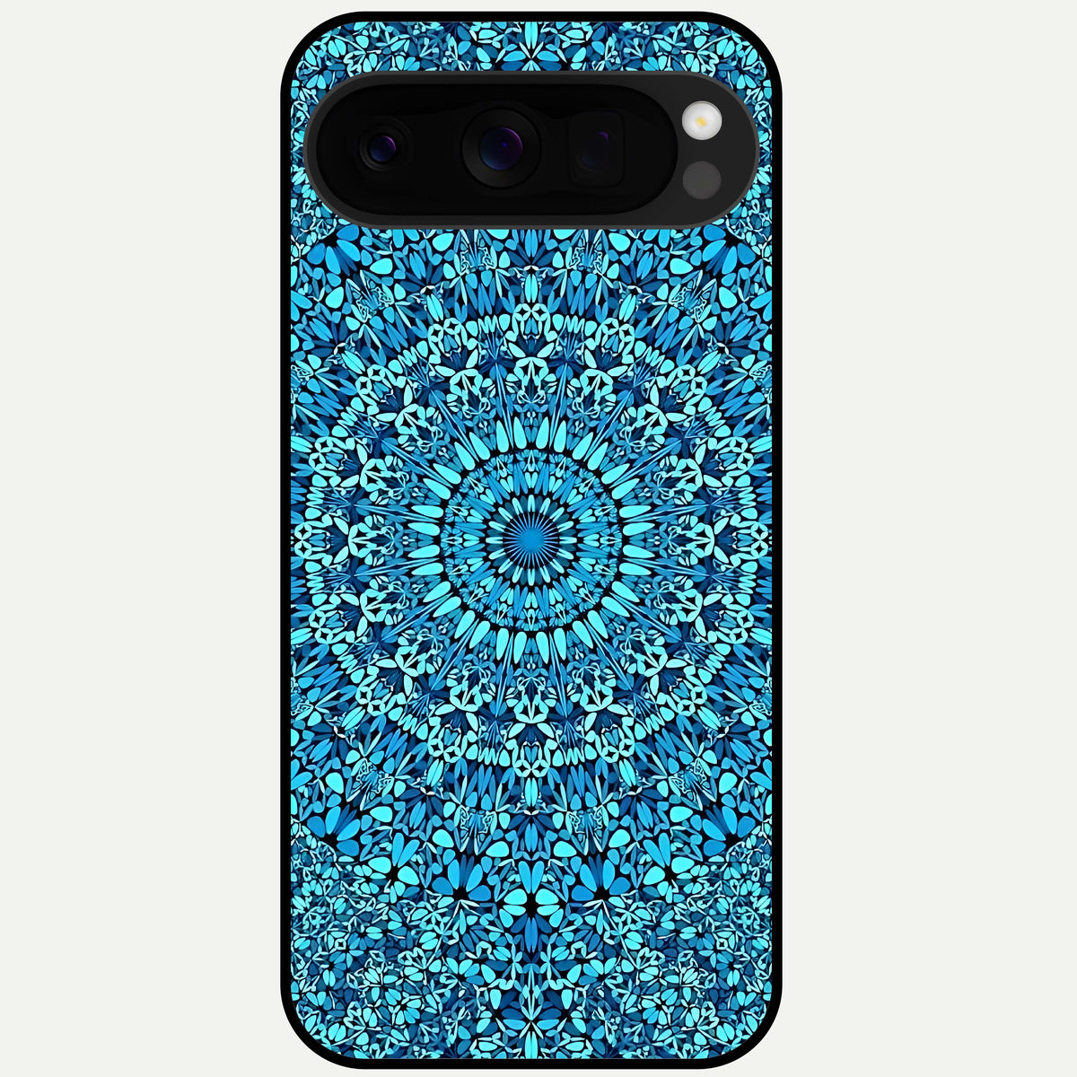  Ocean Bloom Mandala Glass Case For Google Pixel 10 Pro XL back cover – full design glossy printed glass finish