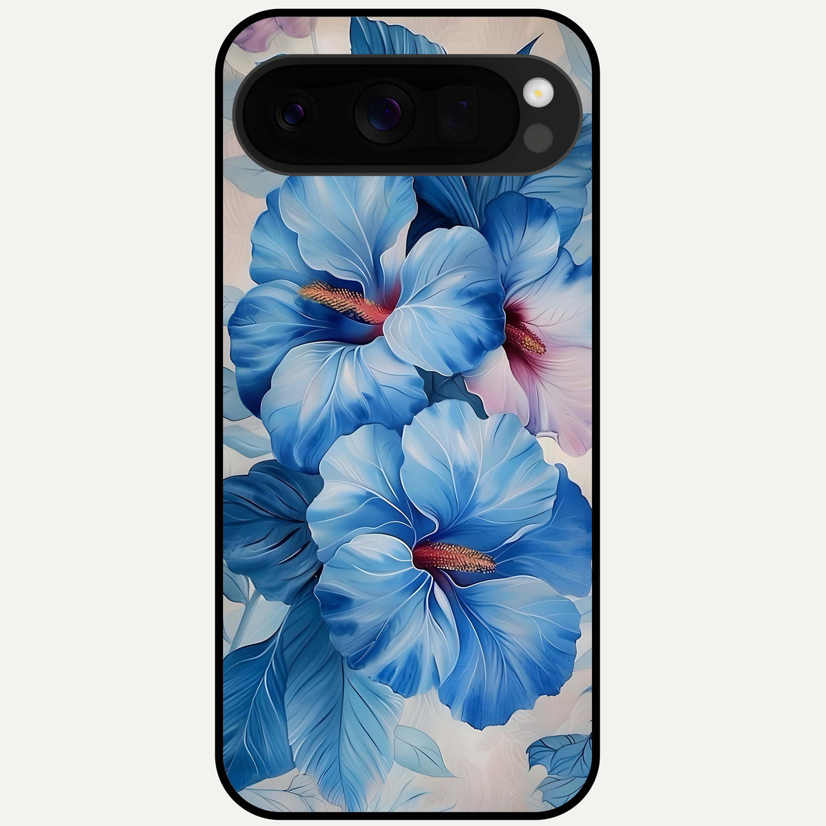  Ocean Hibiscus Grace Glass Case For Google Pixel 10 Pro XL back cover – full design glossy printed glass finish