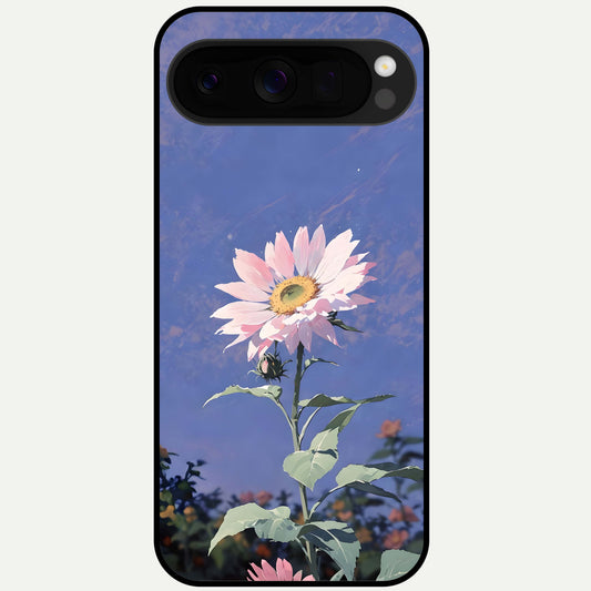  Pink Shells Outline Glass Case For Google Pixel 10 Pro XL back cover – full design glossy printed glass finish
