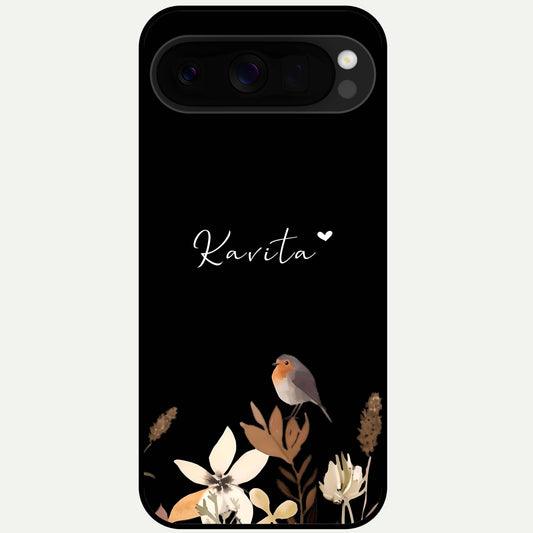  Quiet Garden Tune Custom Name Glass Case For Google Pixel 10 Pro XL back cover – full design glossy printed glass finish