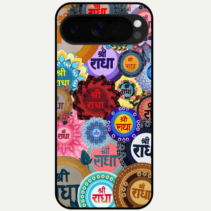  Radha Divine Bloom Glass Case For Google Pixel 10 Pro XL back cover – full design glossy printed glass finish