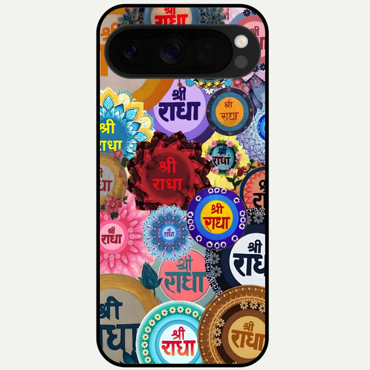  Radha Divine Bloom Glass Case For Google Pixel 10 Pro XL back cover – full design glossy printed glass finish