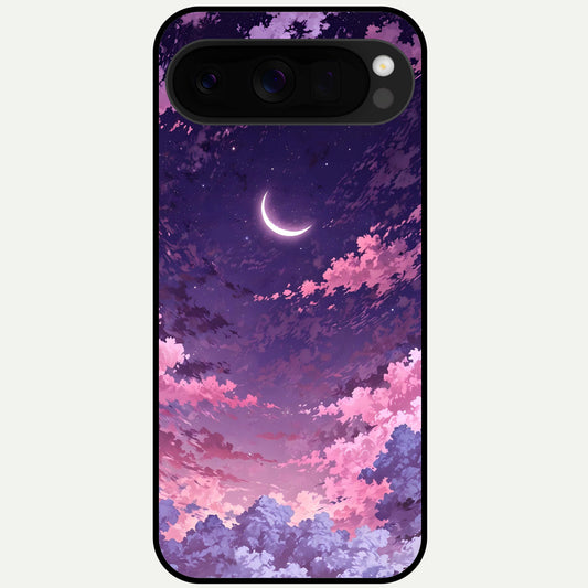  Sky Drift Clouds Glass Case For Google Pixel 10 Pro XL back cover – full design glossy printed glass finish