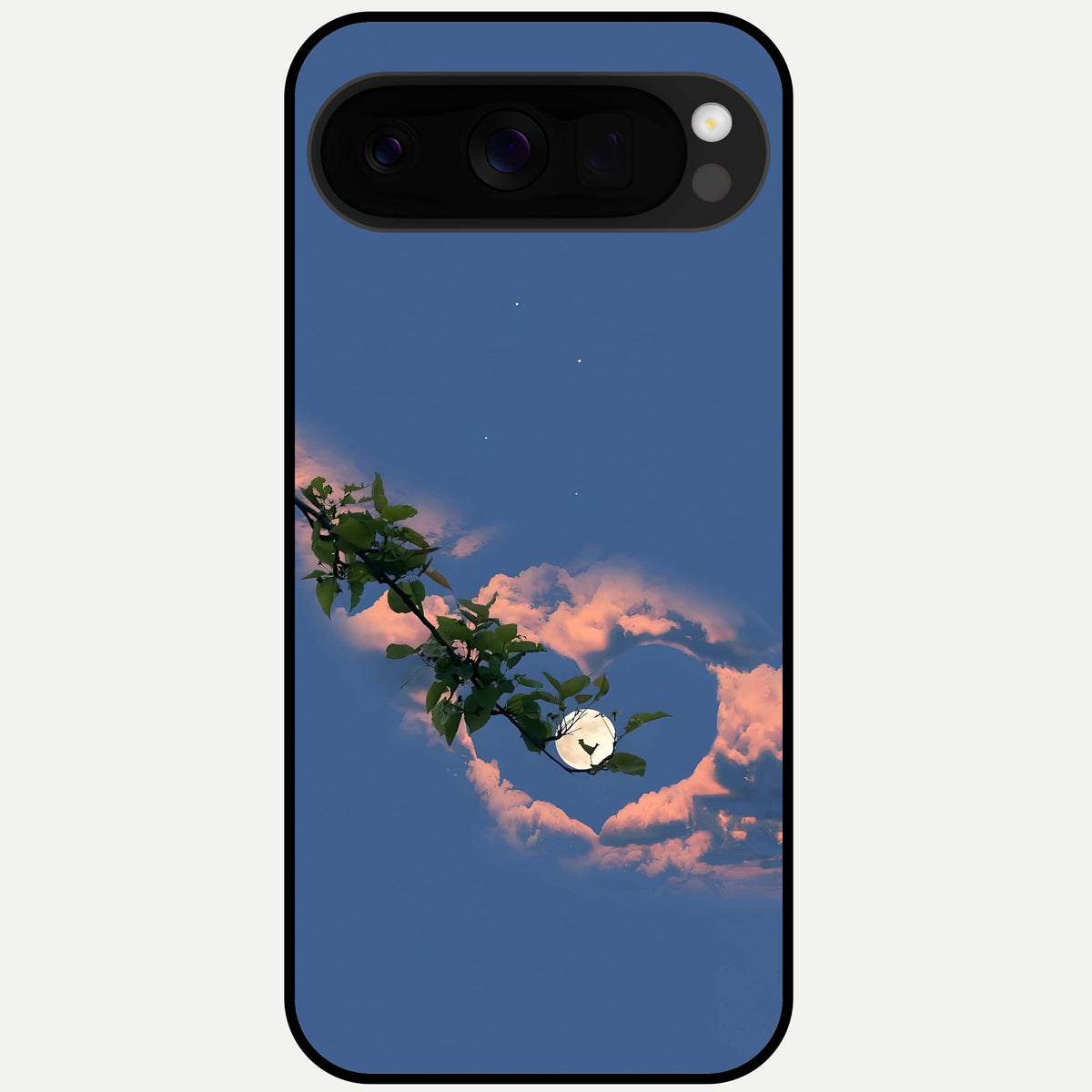  Sky Under Tree Glass Case For Google Pixel 10 Pro XL back cover – full design glossy printed glass finish
