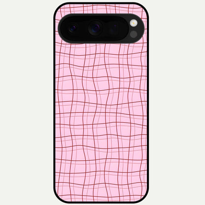  Soft Grid Bliss Glass Case For Google Pixel 10 Pro XL back cover – full design glossy printed glass finish