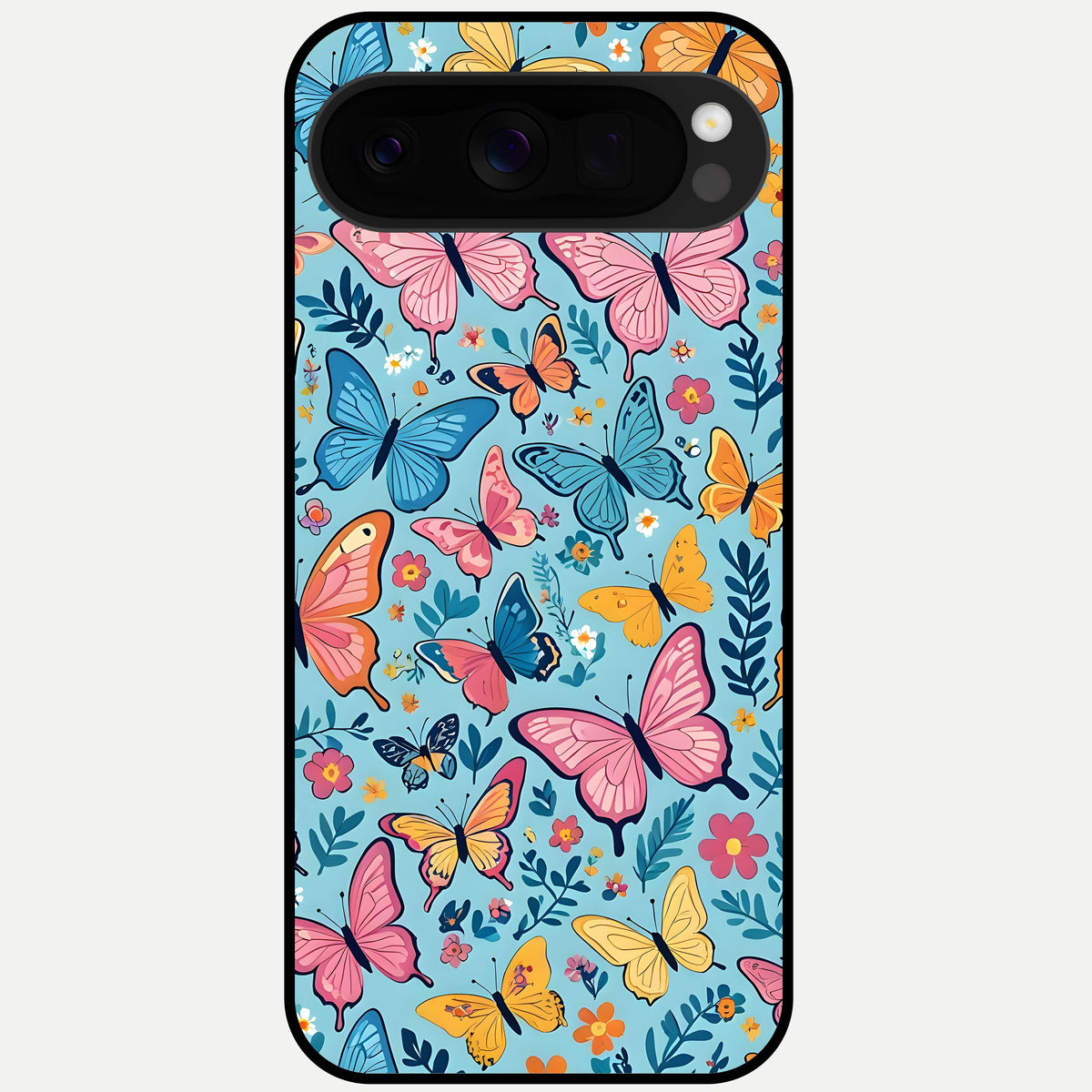  Spring Wing Garden Glass Case For Google Pixel 10 Pro XL back cover – full design glossy printed glass finish