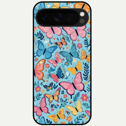 Spring Wing Garden Glass Case For Google Pixel 10 Pro XL back cover – full design glossy printed glass finish