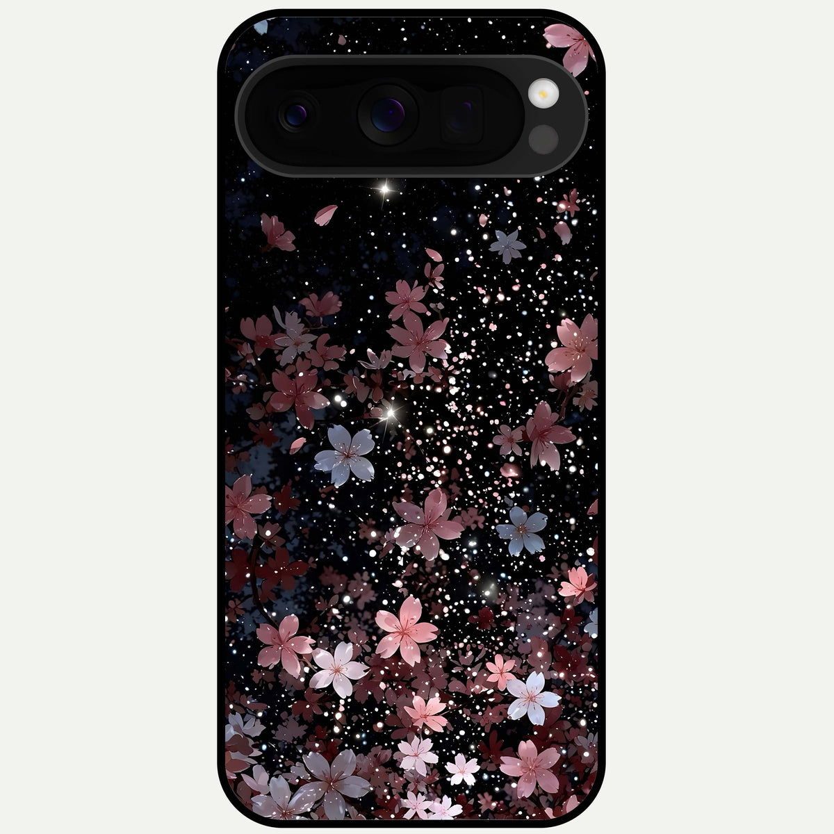 Starlit Flower Dreams Glass Case For Google Pixel 10 Pro XL back cover – full design glossy printed glass finish