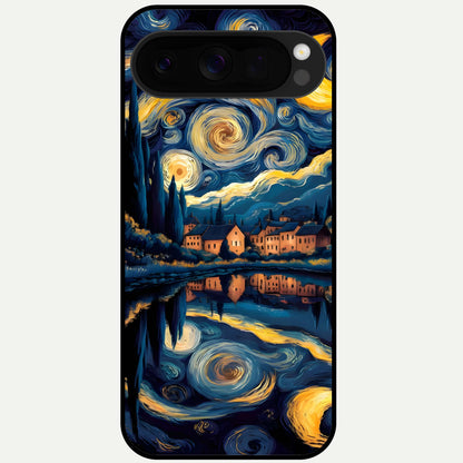  Starry Sky Serenity Glass Case For Google Pixel 10 Pro XL back cover – full design glossy printed glass finish