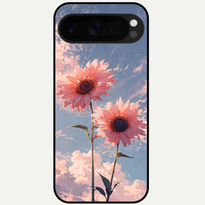  Sun Moon Balance Glass Case For Google Pixel 10 Pro XL back cover – full design glossy printed glass finish