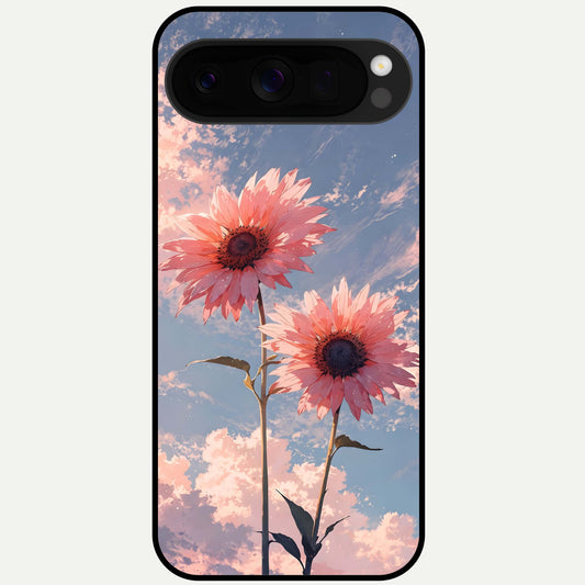  Sun Moon Balance Glass Case For Google Pixel 10 Pro XL back cover – full design glossy printed glass finish