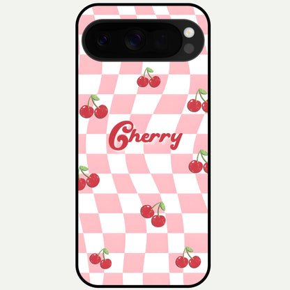  Sweet Cherry Vibes Glass Case For Google Pixel 10 Pro XL back cover – full design glossy printed glass finish