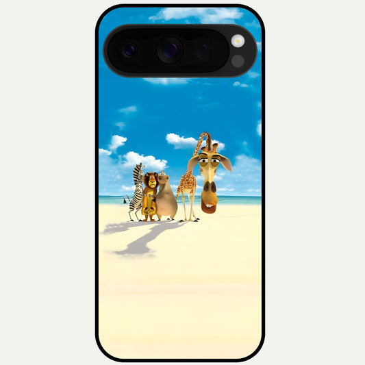  Tropical Fun Squad Glass Case For Google Pixel 10 Pro XL back cover – full design glossy printed glass finish