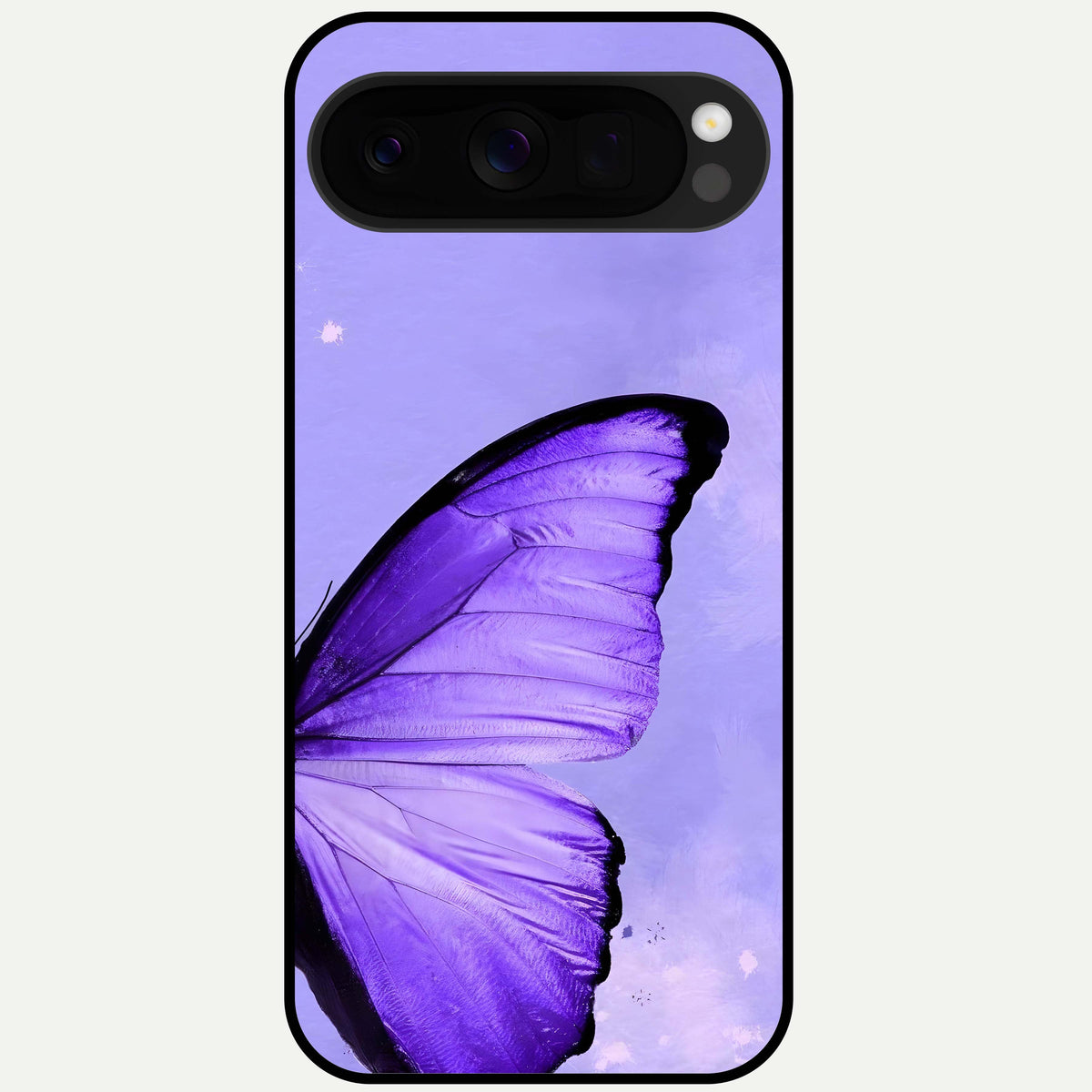  Violet Dream Wing Glass Case For Google Pixel 10 Pro XL back cover – full design glossy printed glass finish