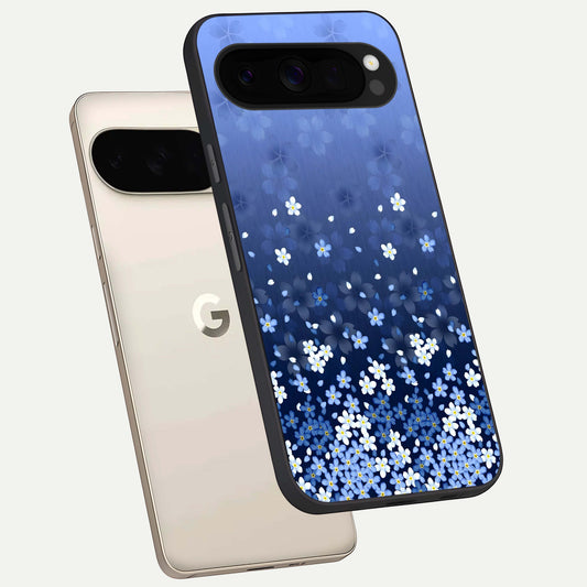  Blue Starry phone case For Google Pixel 10 Pro XL showing premium glass back cover with detailed artwork