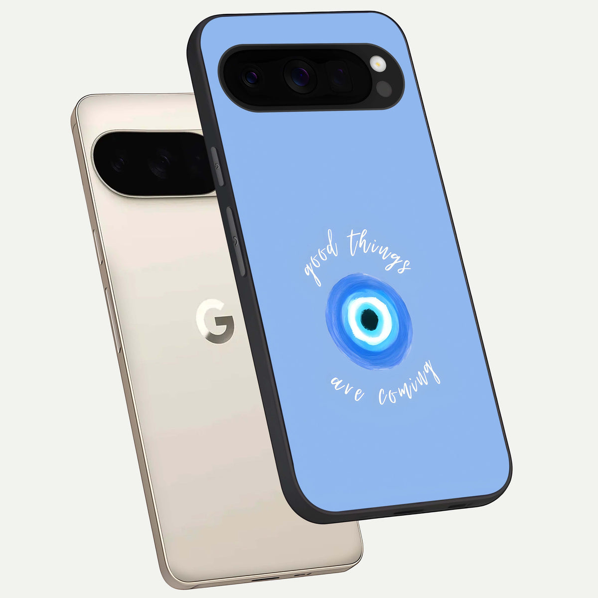  Bright Future Ahead phone case For Google Pixel 10 Pro XL showing premium glass back cover with detailed artwork