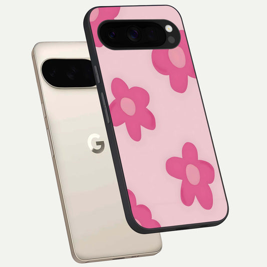  Candy Bloom Dreams phone case For Google Pixel 10 Pro XL showing premium glass back cover with detailed artwork
