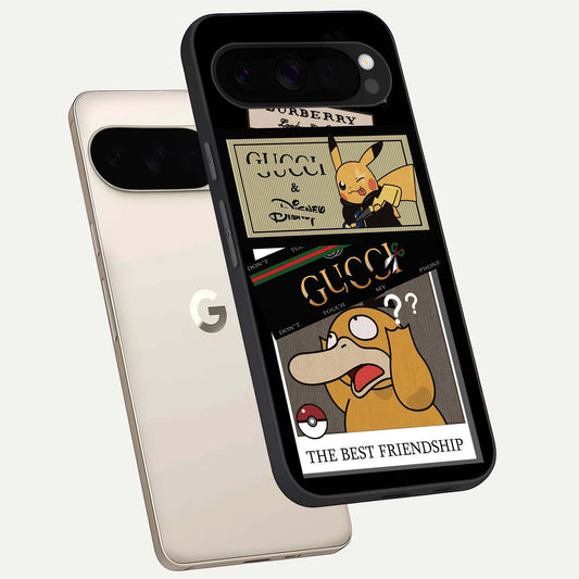  Cartoon Brand Play Mashup phone case For Google Pixel 10 Pro XL showing premium glass back cover with detailed artwork