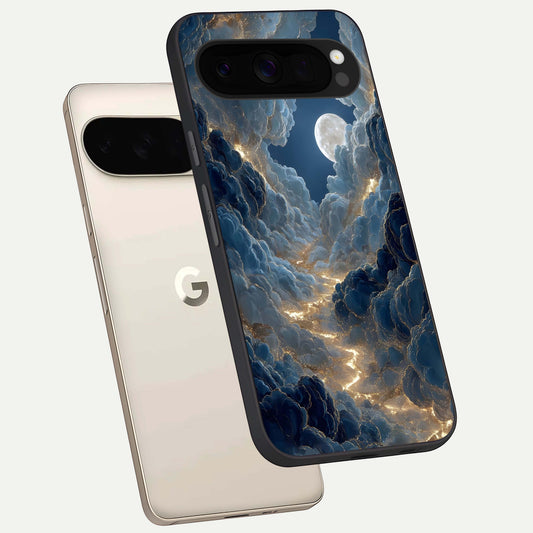  Celestial Cloud Road phone case For Google Pixel 10 Pro XL showing premium glass back cover with detailed artwork