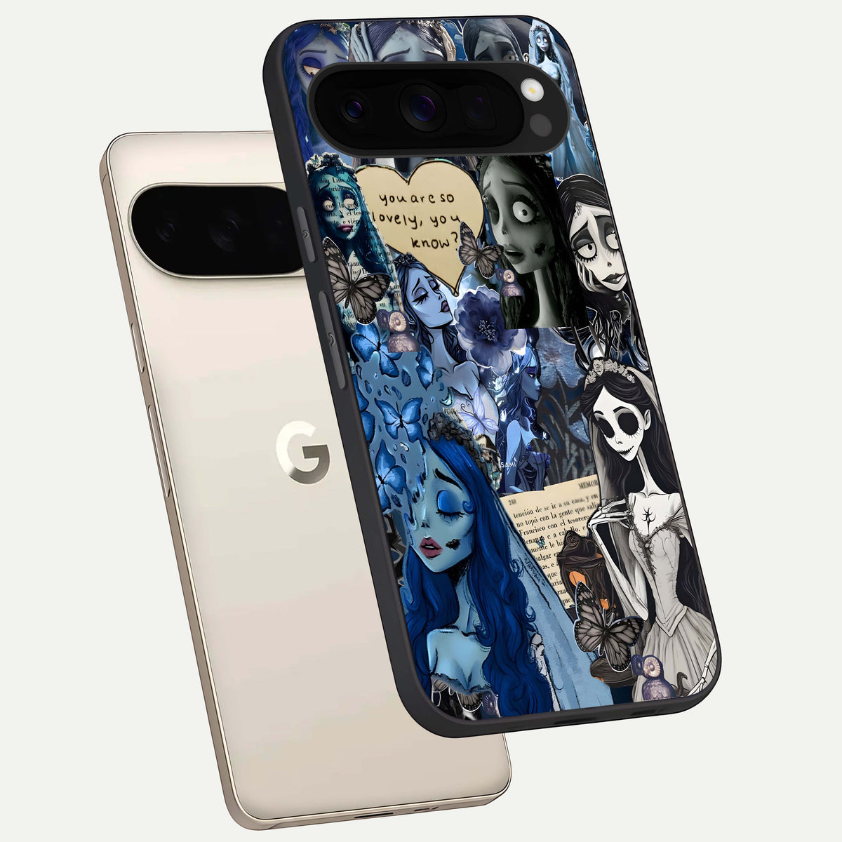  Corpse Bride Posters phone case For Google Pixel 10 Pro XL showing premium glass back cover with detailed artwork