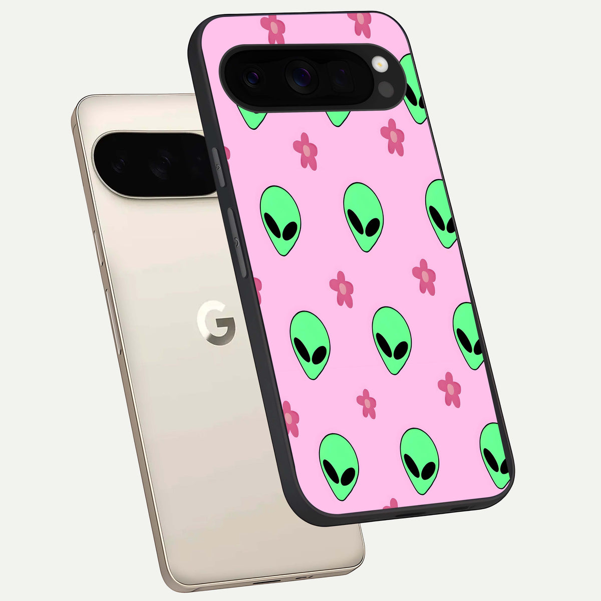  Cosmic Cute Crush phone case For Google Pixel 10 Pro XL showing premium glass back cover with detailed artwork