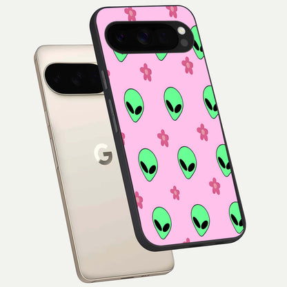  Cosmic Cute Crush phone case For Google Pixel 10 Pro XL showing premium glass back cover with detailed artwork