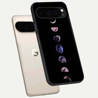  Crimson All Planets phone case For Google Pixel 10 Pro XL showing premium glass back cover with detailed artwork