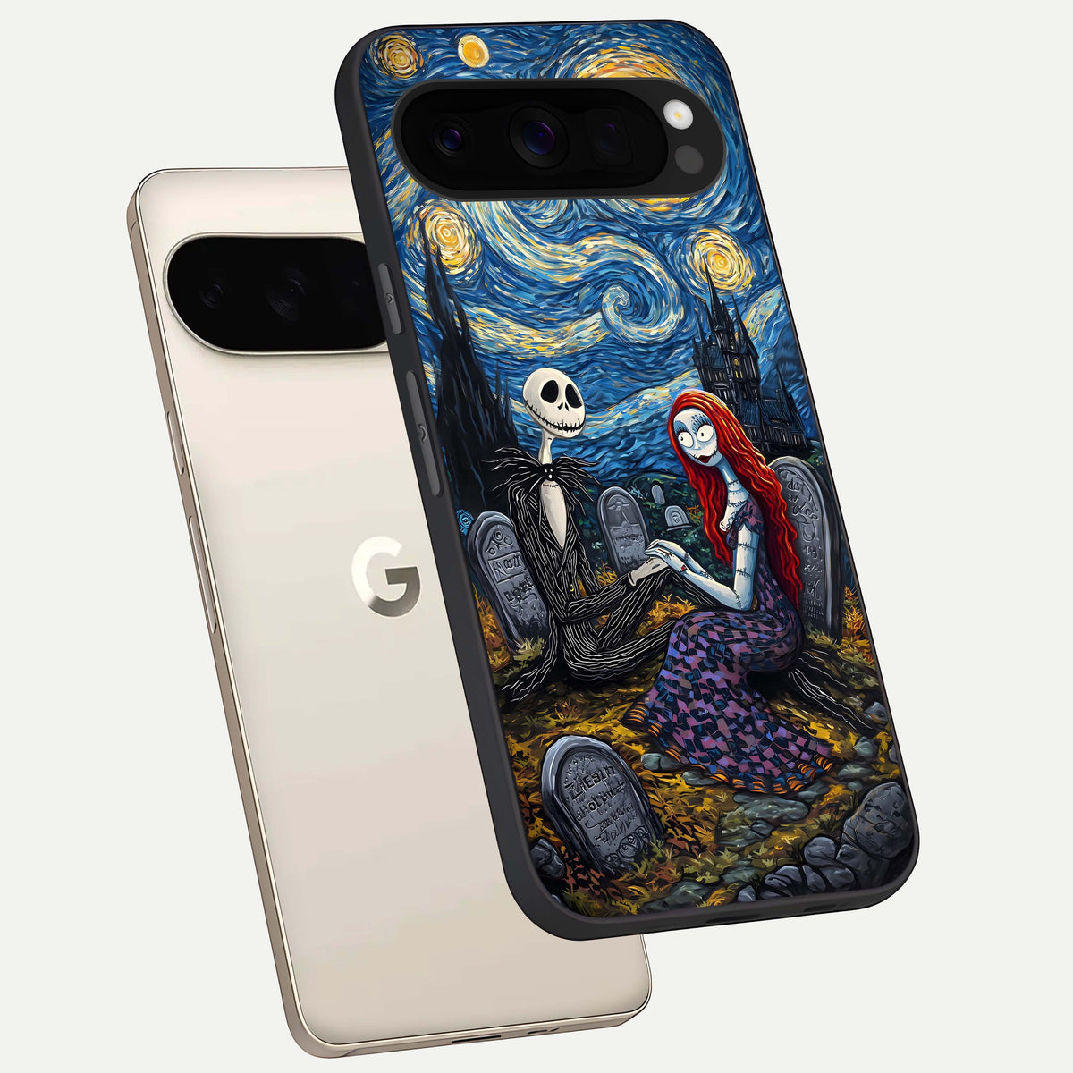  Eternal Night Love phone case For Google Pixel 10 Pro XL showing premium glass back cover with detailed artwork