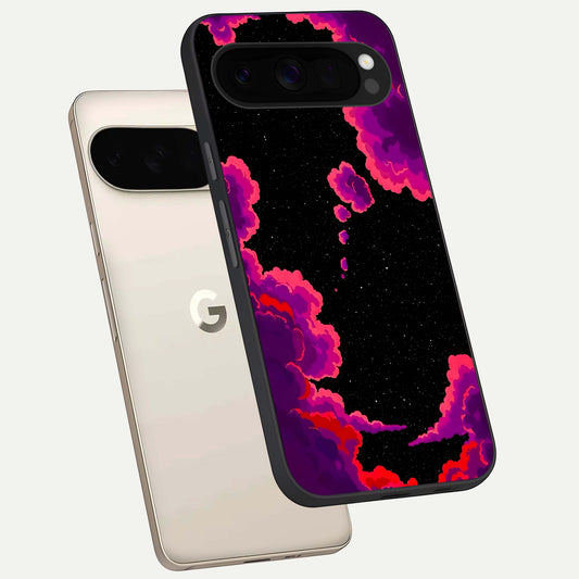  Galaxy Dream Frame phone case For Google Pixel 10 Pro XL showing premium glass back cover with detailed artwork