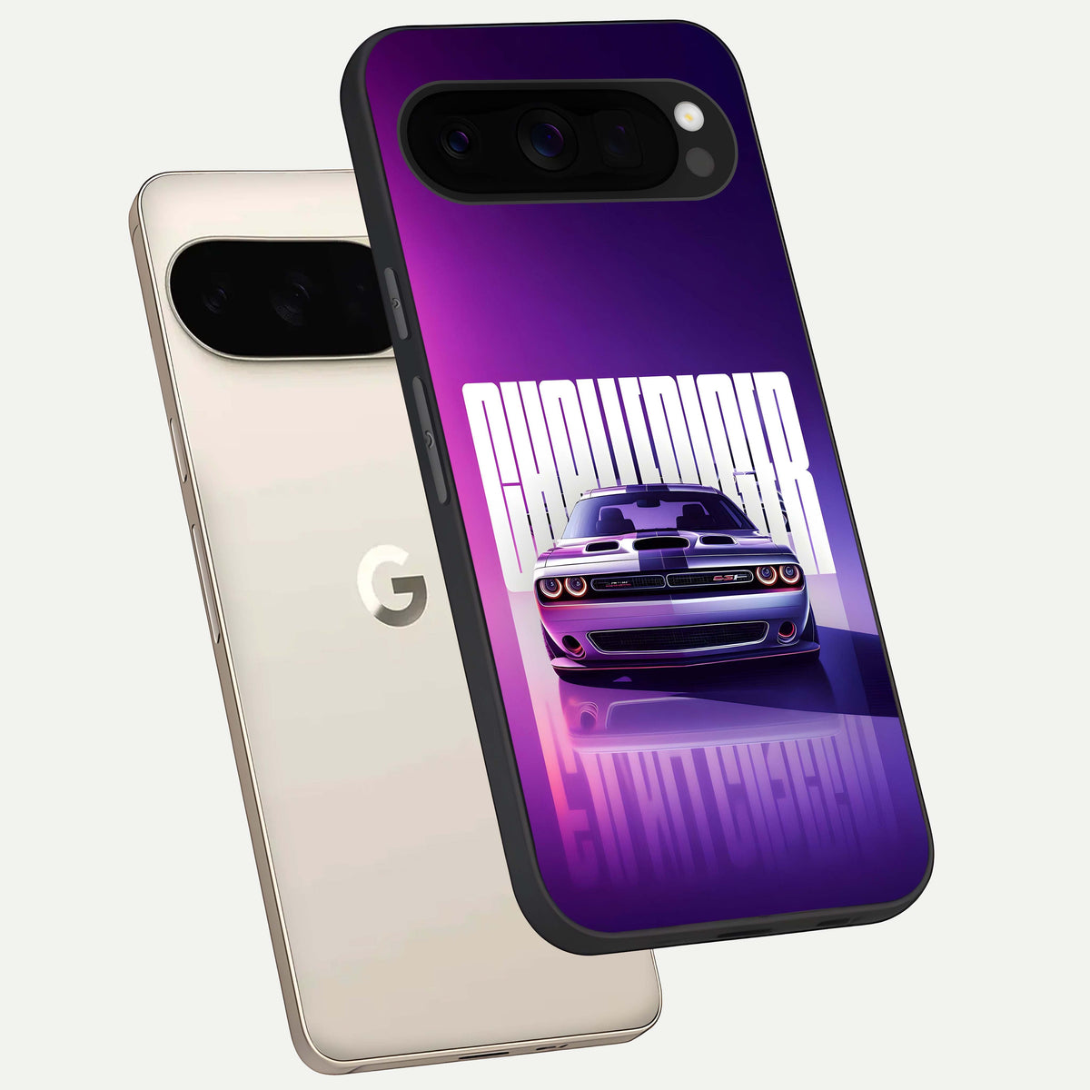  Midnight Muscle Ride phone case For Google Pixel 10 Pro XL showing premium glass back cover with detailed artwork