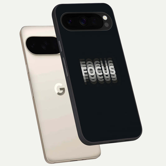  Mono Focus Vision phone case For Google Pixel 10 Pro XL showing premium glass back cover with detailed artwork