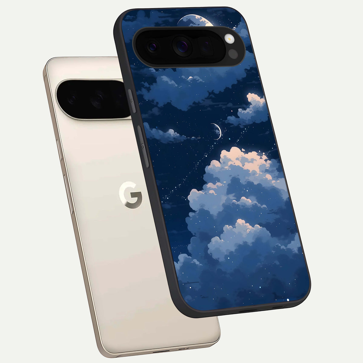  Moon Dream Haze phone case For Google Pixel 10 Pro XL showing premium glass back cover with detailed artwork