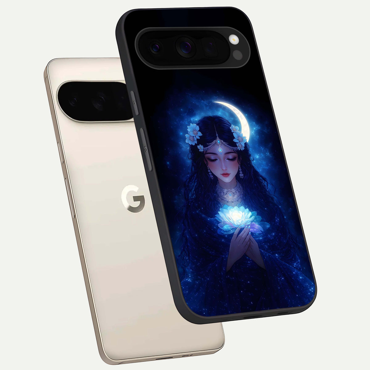  Mystic Moon Queen phone case For Google Pixel 10 Pro XL showing premium glass back cover with detailed artwork