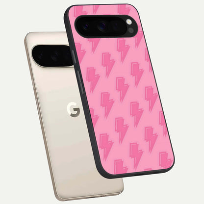  Pink Moo Magic phone case For Google Pixel 10 Pro XL showing premium glass back cover with detailed artwork