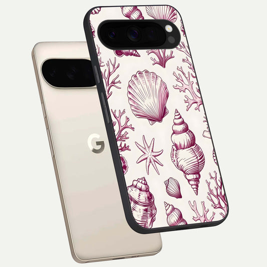  Pink Power Sparks phone case For Google Pixel 10 Pro XL showing premium glass back cover with detailed artwork