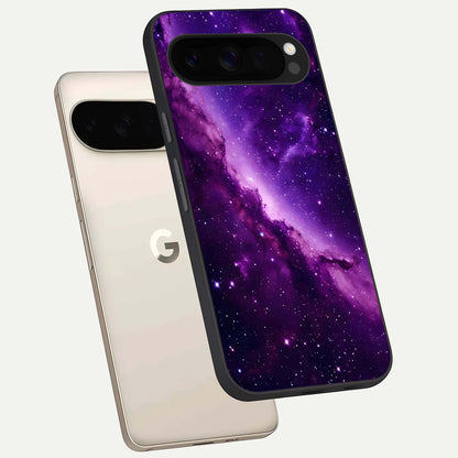  Purple Shade Sky phone case For Google Pixel 10 Pro XL showing premium glass back cover with detailed artwork