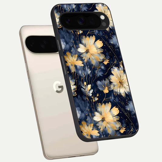  Royal Petal Dream phone case For Google Pixel 10 Pro XL showing premium glass back cover with detailed artwork