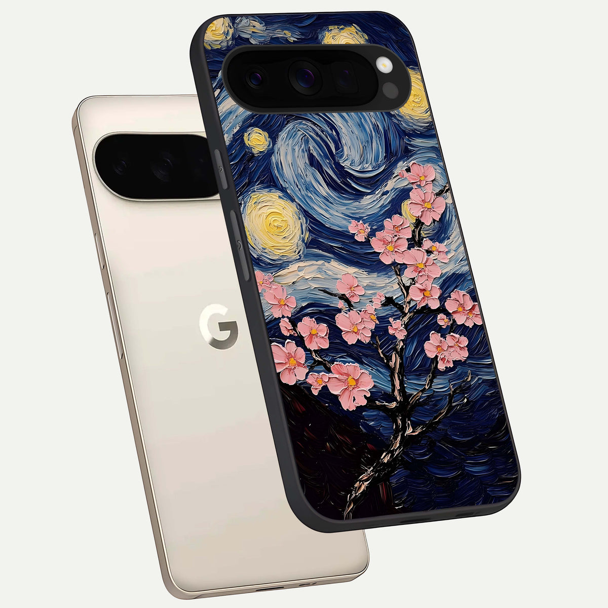  Van Gogh Scenery phone case For Google Pixel 10 Pro XL showing premium glass back cover with detailed artwork