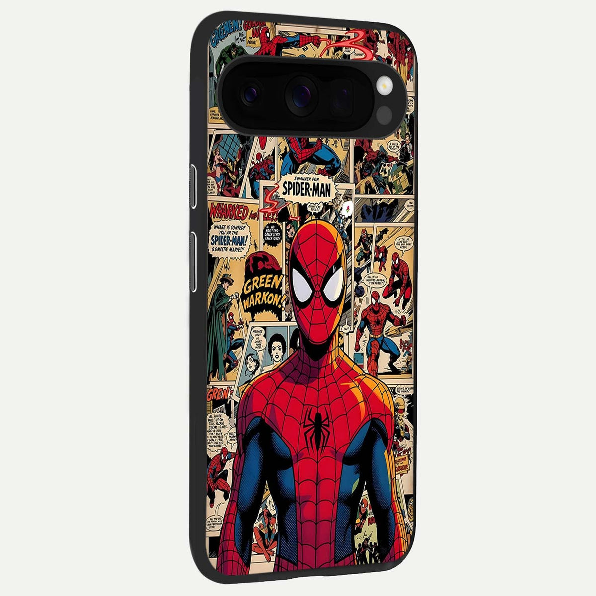  Aesthetic Spider back cover For Google Pixel 10 Pro XL slim fit glass case with vibrant aesthetic design