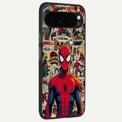  Aesthetic Spider back cover For Google Pixel 10 Pro XL slim fit glass case with vibrant aesthetic design