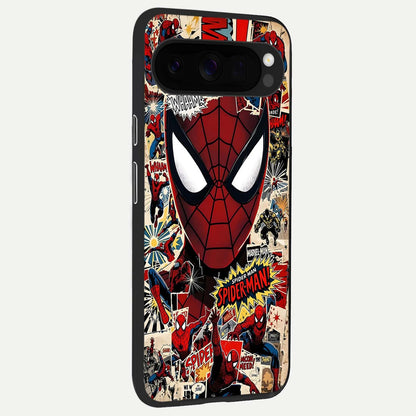 Aesthetic Wonder Spider back cover For Google Pixel 10 Pro XL slim fit glass case with vibrant aesthetic design