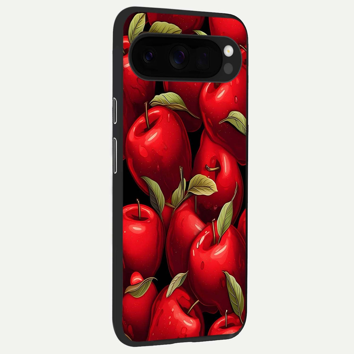 Apple Pattern back cover For Google Pixel 10 Pro XL slim fit glass case with vibrant aesthetic design