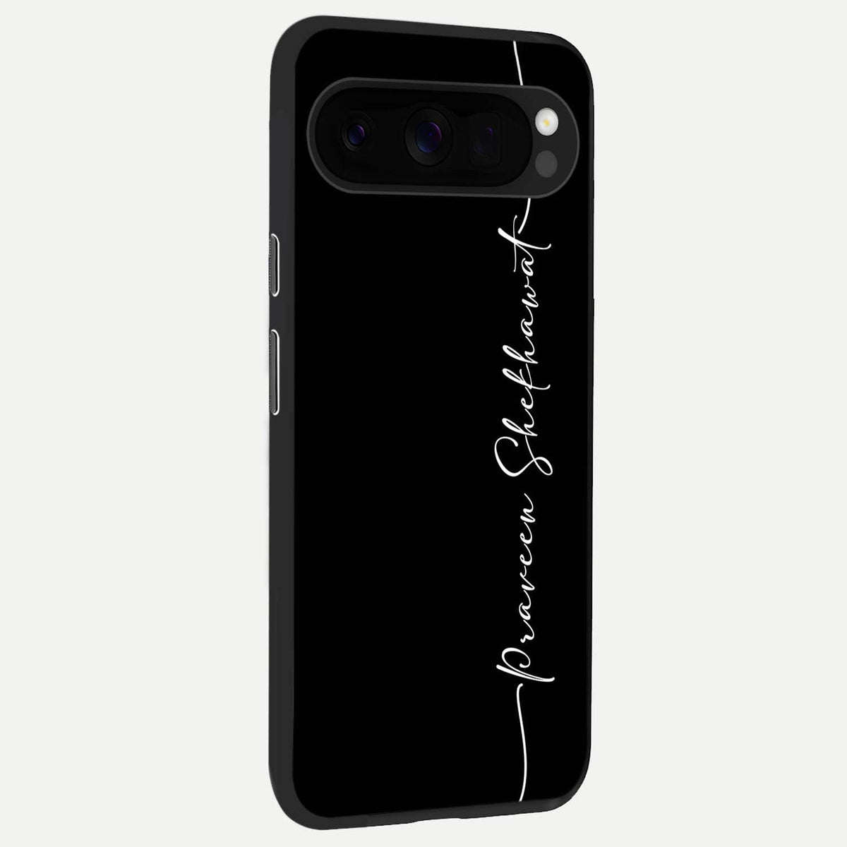 Black Tune Custom Name back cover For Google Pixel 10 Pro XL slim fit glass case with vibrant aesthetic design