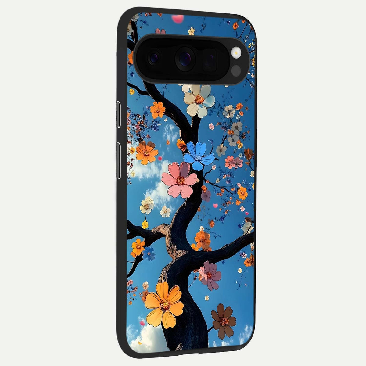 Blossom Dream Sky back cover For Google Pixel 10 Pro XL slim fit glass case with vibrant aesthetic design