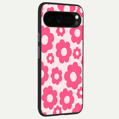  Blush Flower Pop back cover For Google Pixel 10 Pro XL slim fit glass case with vibrant aesthetic design